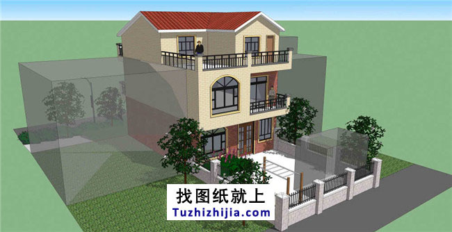 新農村自建房三層房屋設計圖紙