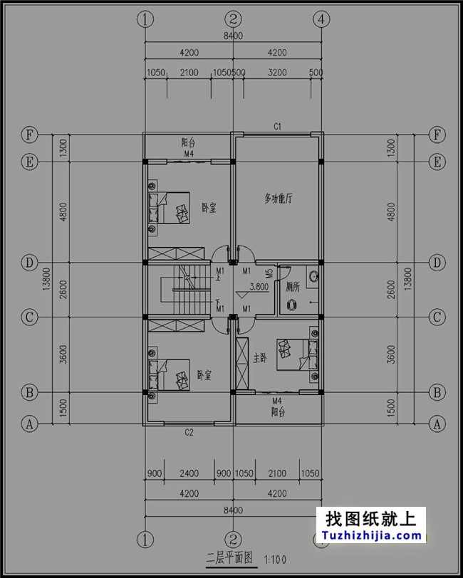 新農村自建房三層房屋設計圖紙