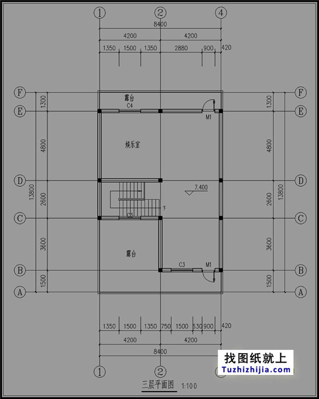 新農村自建房三層房屋設計圖紙