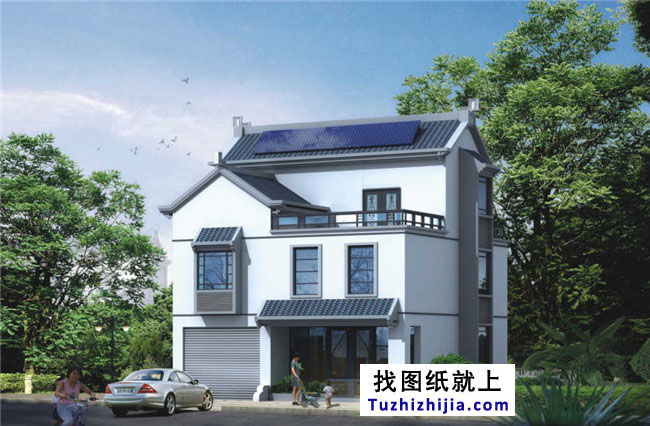 80平方米新農村三層住宅房屋設計圖