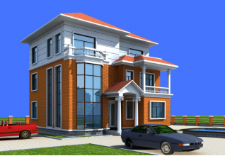 120平方米農村現代大氣的三層別墅設計施工圖紙大全12x11米