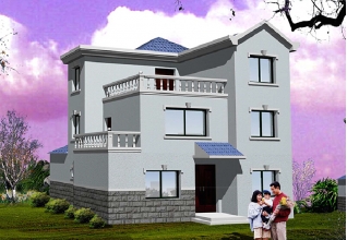 20萬內新農村簡單實用的三層自建別墅設計圖10X10米100平方米