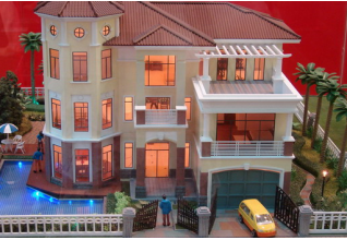 預(yù)算70萬高端三層尖屋頂帶車庫的別墅設(shè)計(jì)圖18X20米280平方米