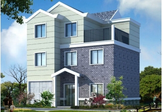 漂亮實用帶車庫的別墅建筑設計圖帶外觀圖10X11米110平方米