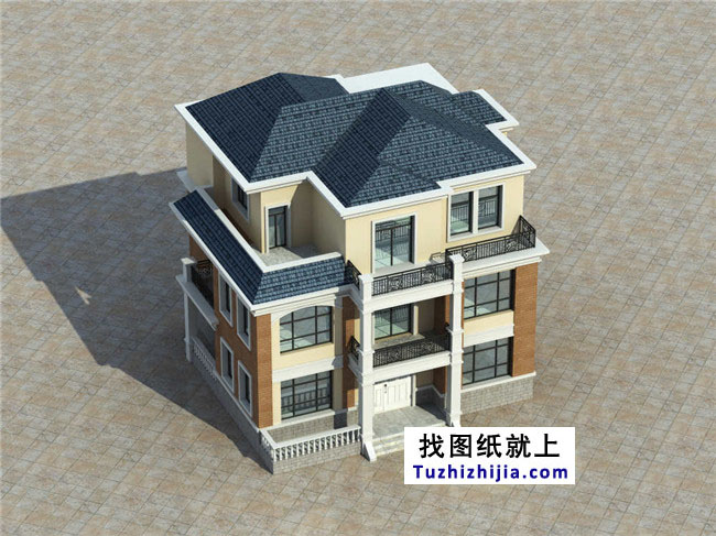 經典實用的新農村三層房屋設計圖紙