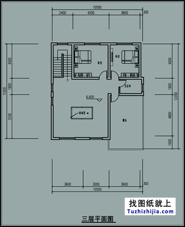 120平方米福建帶車庫的新農村三層自建別墅設計圖,11x11米