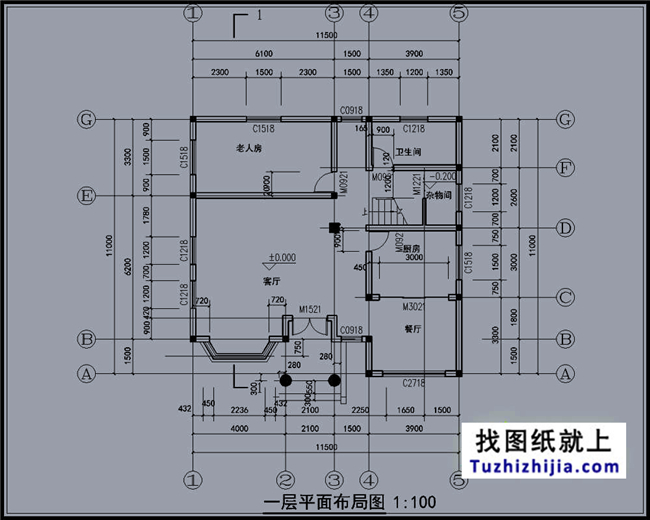 120平方米農村現代大氣的三層別墅設計施工圖紙大全,12x11米