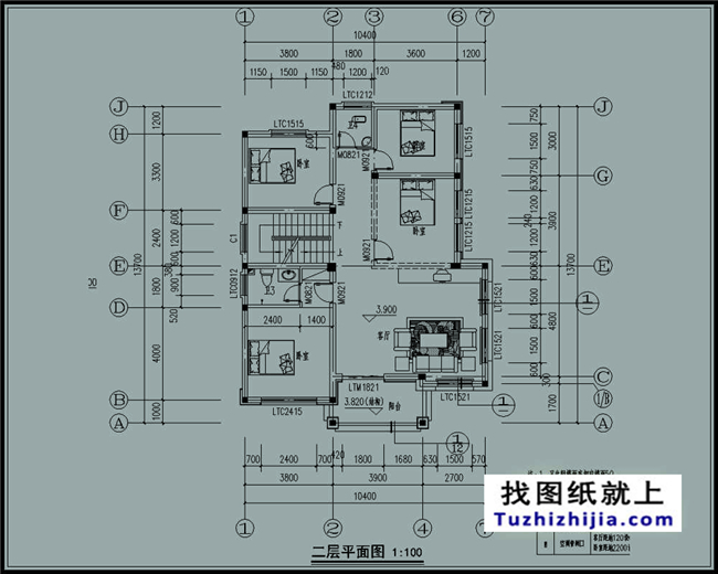 造價:26萬左右新農村帶閣樓的三層別墅施工圖紙,10*14米120平方米