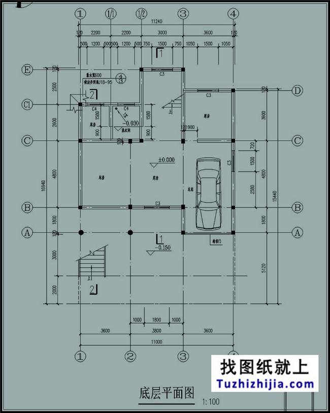 造價(jià):28萬(wàn),135平方米農(nóng)村三層別墅設(shè)計(jì)圖帶外觀，11x12米