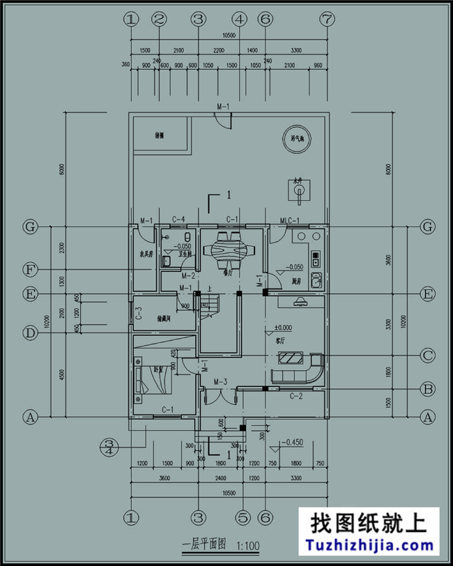 造價:20萬,100平方米新農村別墅設計圖及效果圖,10X10米