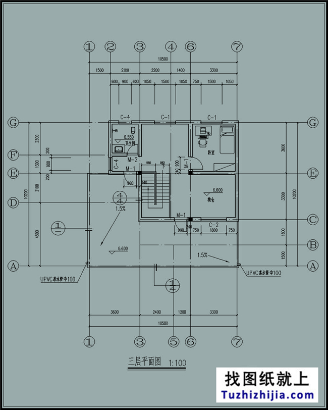 造價:20萬,100平方米新農村別墅設計圖及效果圖,10X10米