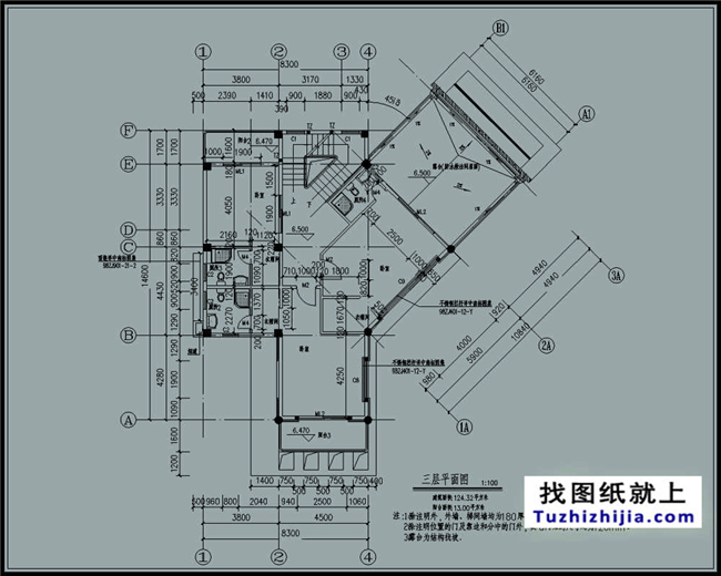 造價:40萬,150平方米現代鋼結構別墅設計圖及效果圖,8X14米