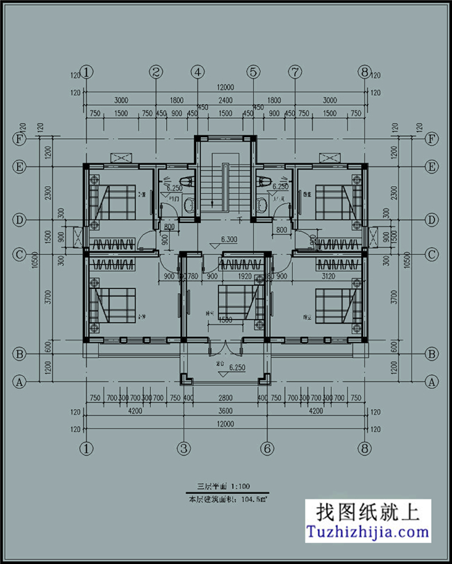 預算30萬以內的三層新農村小別墅設計施工圖紙及效果圖