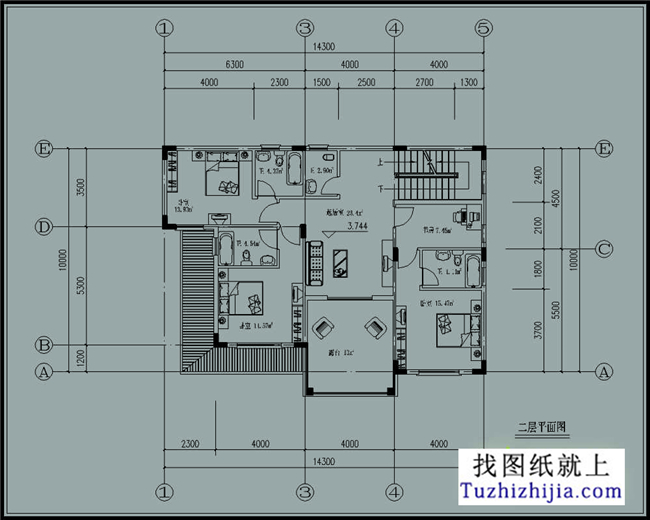 40多萬農(nóng)村漂亮帶車庫的三層別墅建筑圖紙及效果圖