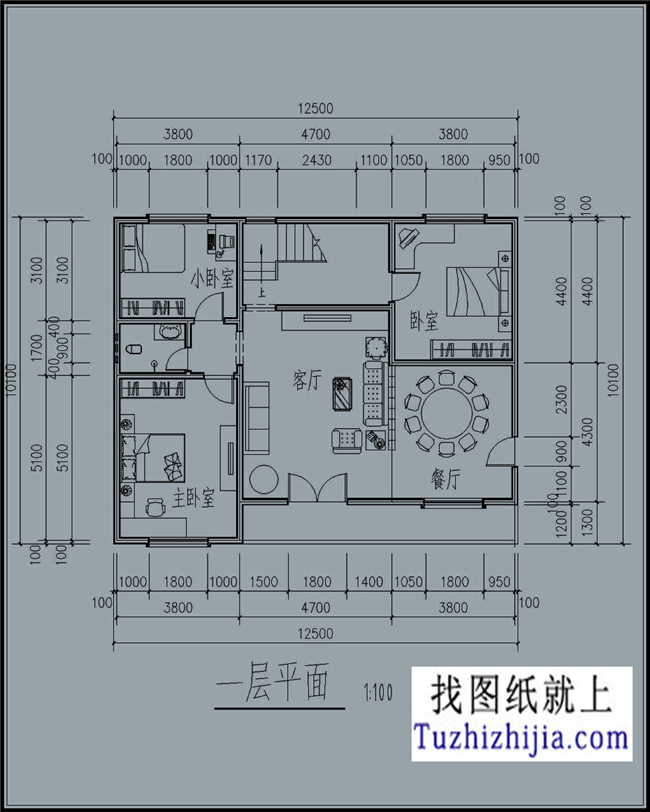 30萬以內的三層別墅房屋設計施工圖紙及效果圖