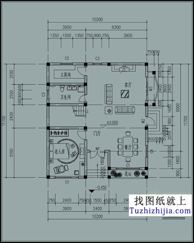 造價30萬以內的三層農村房屋設計圖紙及效果圖