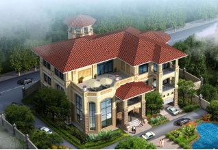 100萬以內的豪華三層自建別墅設計圖紙及效果圖