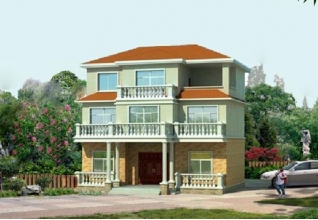 預算20萬左右的三層現(xiàn)代房屋別墅設計施工圖紙及效果圖