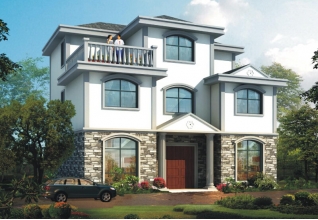 新農村三層自建房屋施工建筑設計CAD圖紙及效果圖