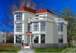 現(xiàn)代簡約130平米三層自建房屋別墅施工設(shè)計圖紙及效果圖