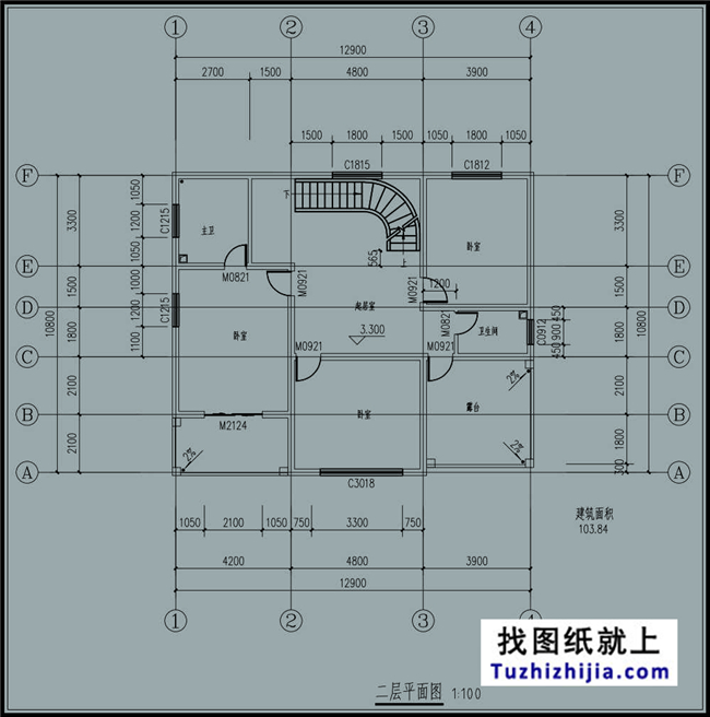 造價20多萬帶閣樓的二層半房屋設計圖紙及外觀效果圖