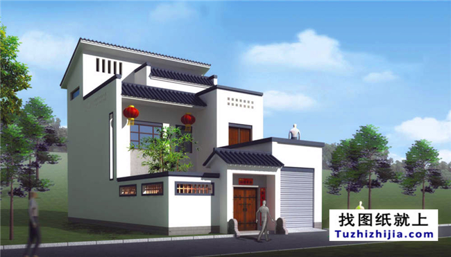 110平方米新農村自建房屋施工設計圖紙及效果圖