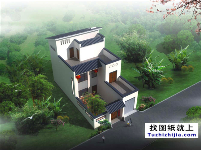 110平方米新農村自建房屋施工設計圖紙及效果圖