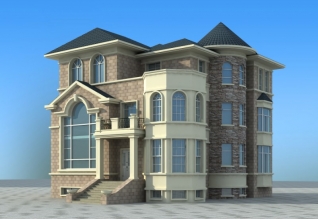 帶地下室的新農村自建別墅設計方案及效果圖