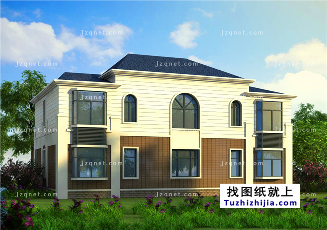 185平米自建三層別墅房屋施工設計圖紙及效果圖