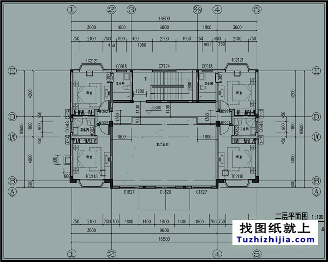 185平米自建三層別墅房屋施工設計圖紙及效果圖