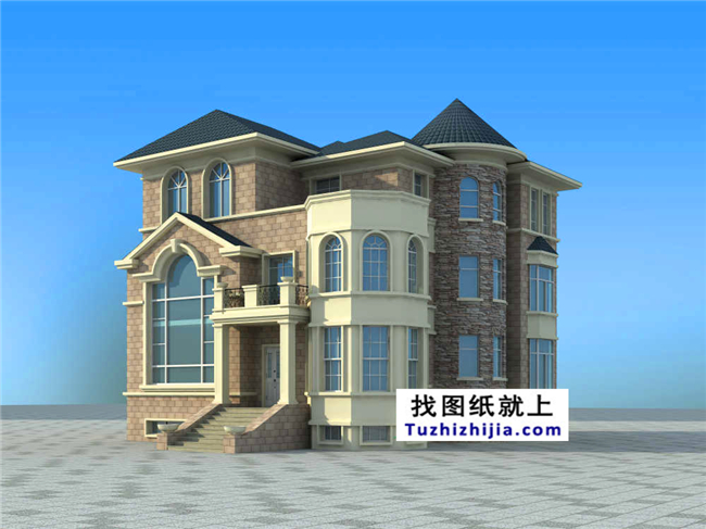 帶地下室的新農村自建別墅設計方案及效果圖