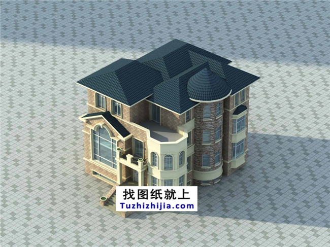 帶地下室的新農村自建別墅設計方案及效果圖