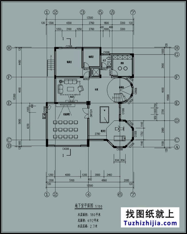 帶地下室的新農村自建別墅設計方案及效果圖