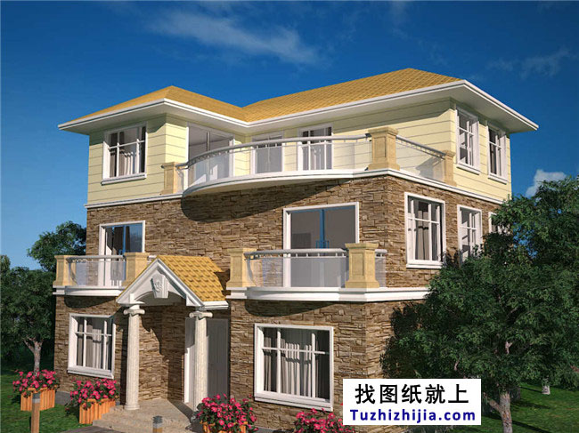 140平方米三層別墅設計圖紙