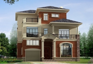 帶車庫三層別墅設(shè)計圖紙（效果圖+全套CAD圖紙）