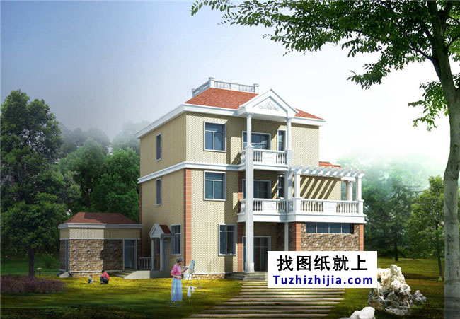 最新小別墅設計圖,復式三層,外觀非常漂亮