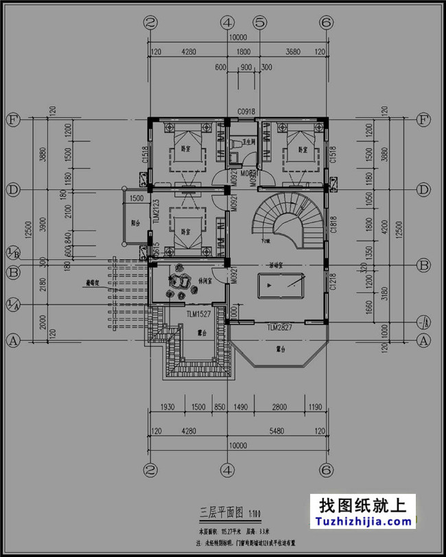 最新小別墅設計圖,復式三層,外觀非常漂亮