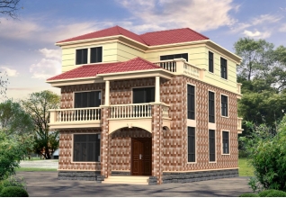 新農村帶堂房三層房屋設計圖紙，10x12=120平方米