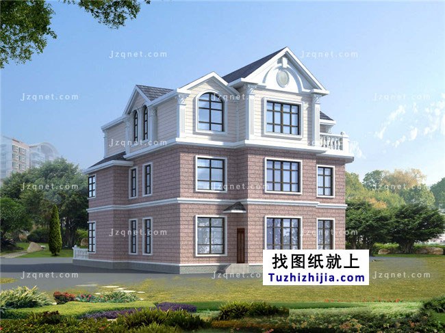 歐式三層農村房屋設計圖紙,歐式住宅圖推薦