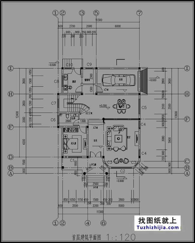 廣東新農村三層別墅設計圖紙及效果圖