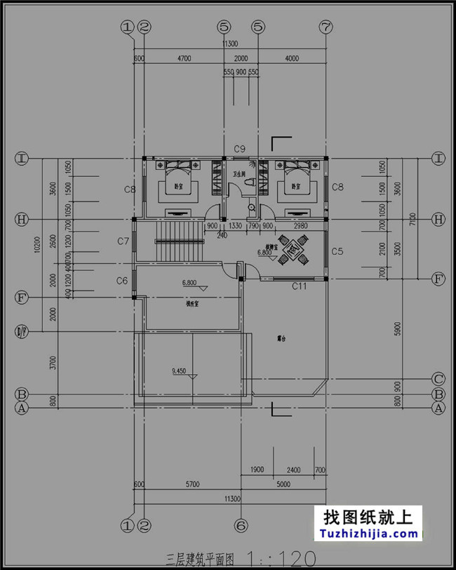 廣東新農村三層別墅設計圖紙及效果圖