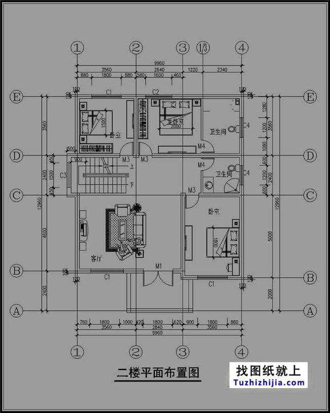 自建三層樓房設計圖紙，新農村住宅圖紙推薦