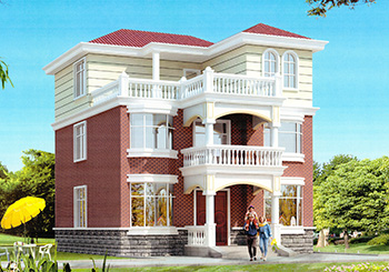 新農(nóng)村三層帶露臺(tái)自建房設(shè)計(jì)施工圖，農(nóng)村自建別墅推薦