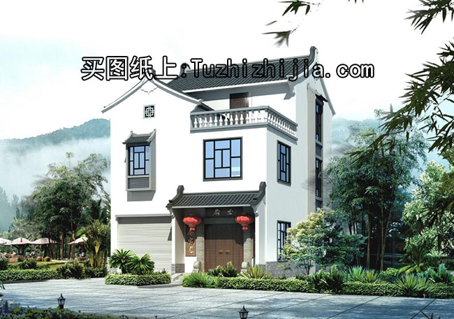 二層半農村小別墅設計方案圖,南方設計圖精選