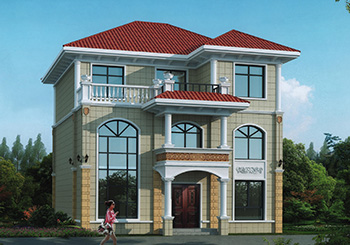 三層三間別墅設計圖方案，含外觀圖片，自建推薦