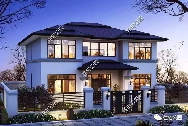 6套新農村二層房屋設計圖，造價20多萬你要蓋哪個？（含預算）