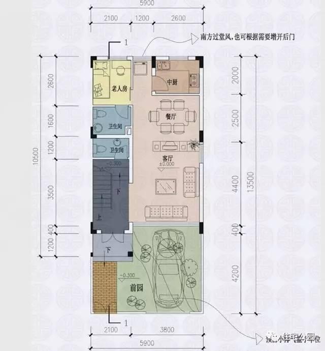 5.9米面寬怎樣建別墅設計？還有車庫？