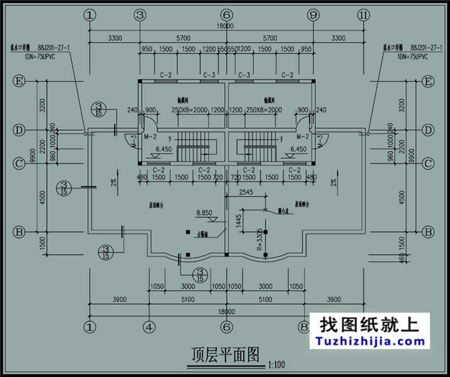 農村雙拼別墅設計圖，適合有兩個兄弟的家庭自建！