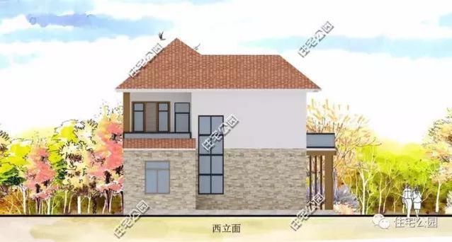 農村二層時尚別墅設計18X12米，外秀內實用、27萬建成