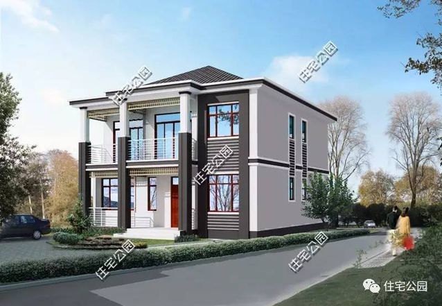 10X13米農(nóng)村二層別墅，實用清爽，23萬建成！